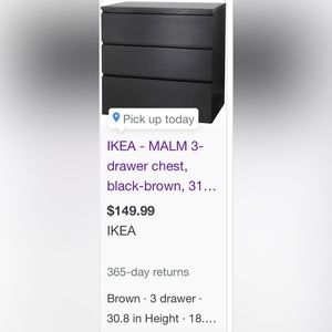 A night stand dresser